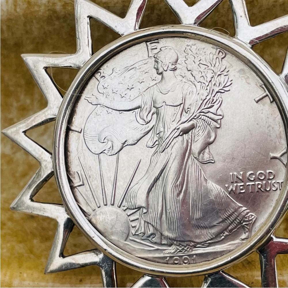 Stephen Dweck Rare Silver Eagle Walking Liberty C… - image 5